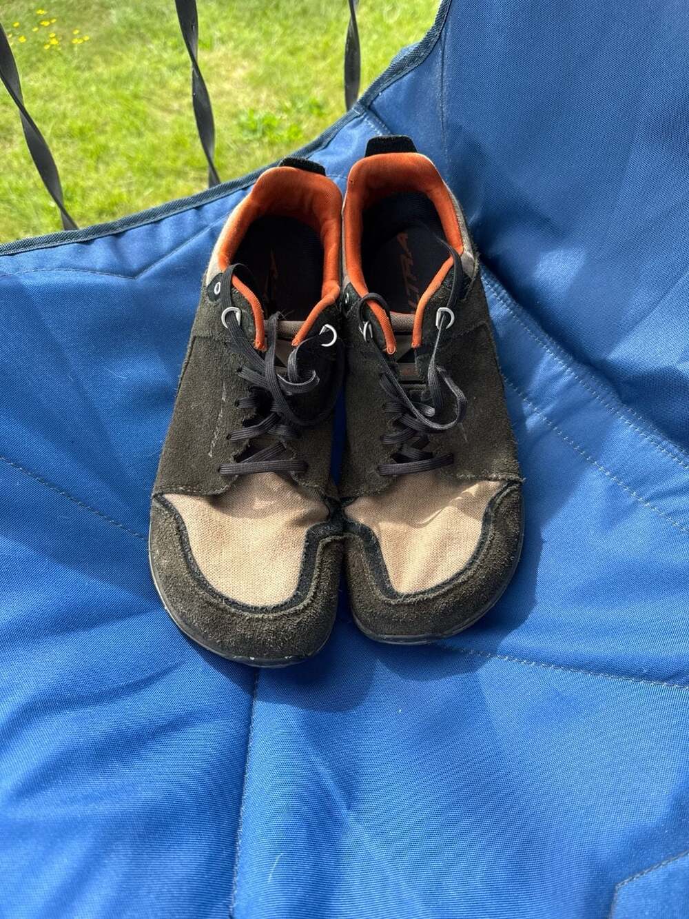 Altra Lone Peak Alpine Men's Trail Hiking Shoes Brown Tan Orange
